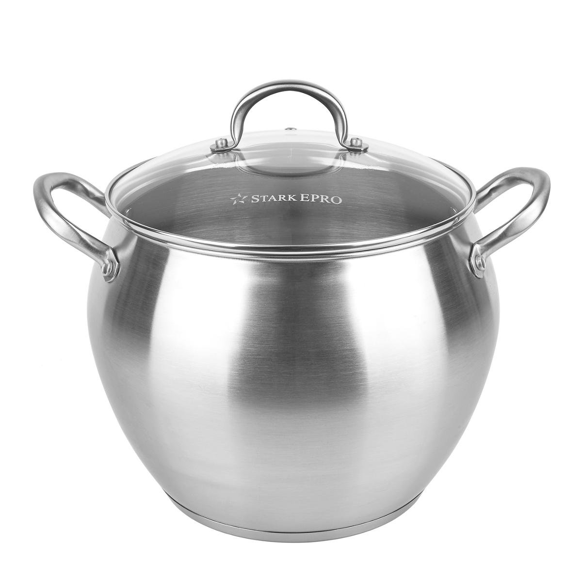 Starke GARNEK + POKRYWKA RUVIO 24 CM 9,4 L WYSOKIEJ JAKOŚCI STAL NIERDZEWNA 18/10 5907558756005