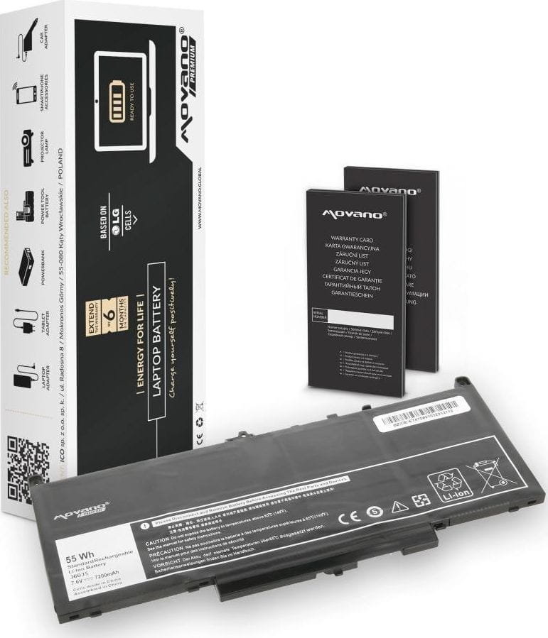 Movano bateria premium Dell Latitude E7270 E7470