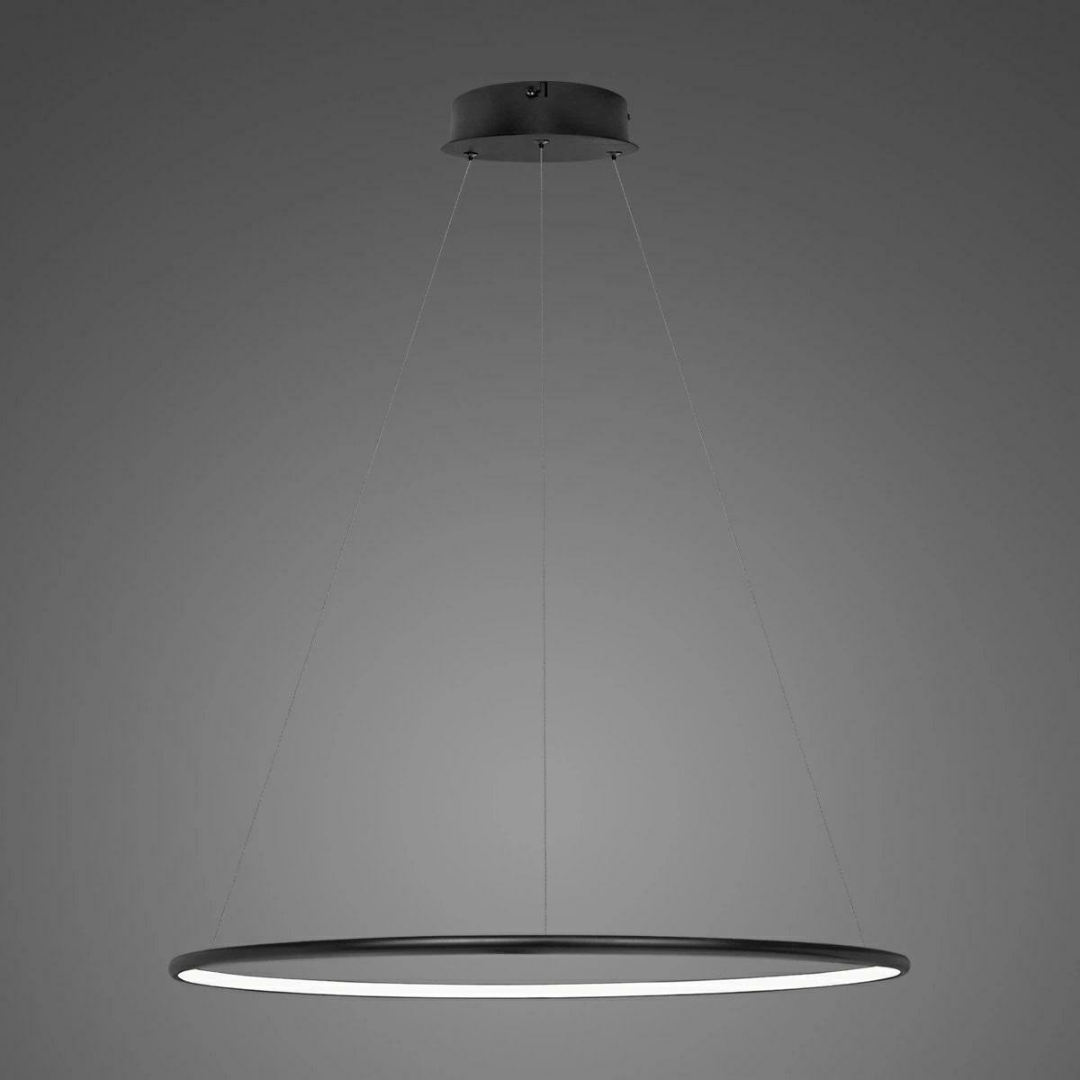 Altavola Design Lampa sufitowa Nowoczesna lampa sufitowa ledowa czarna Altavola Led shape okręgi ledowe LA073/P_80_in_4k_black_dimm LA073/P_80_in_4k_black_dimm