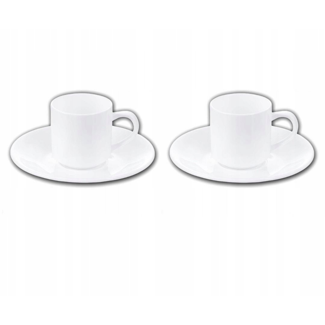 Filiżanka 90 Ml I Spodek Do Kawy-Zestaw 2 Szt  Wl-993007/2C
