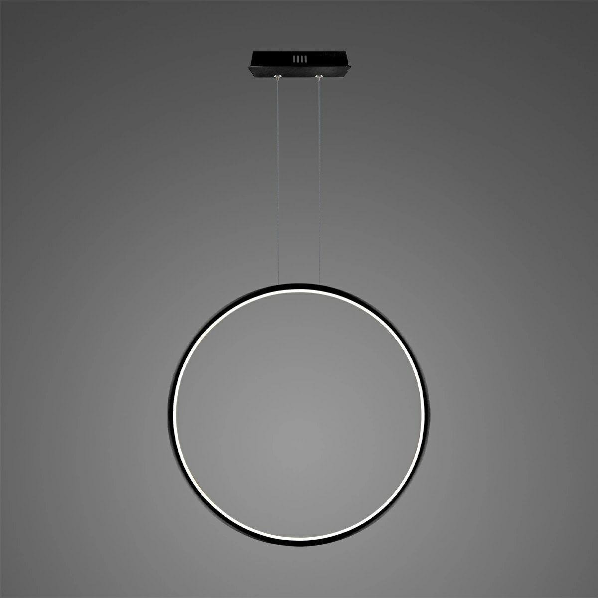 Altavola Design lampa wisząca Ledowe okręgi No 1 80cm czarny in 4k LA073/X_80_in_4k_black