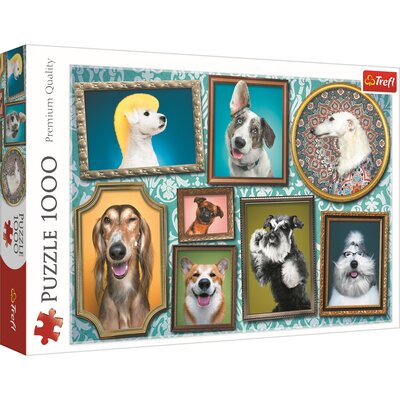 Trefl Puzzle 1000 elementów Wesołe pieski, Psia galeria 5_781382
