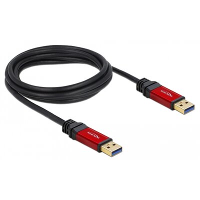 Delock Kabel USB 3.0 rot A-A St/St 2.0m (82745)