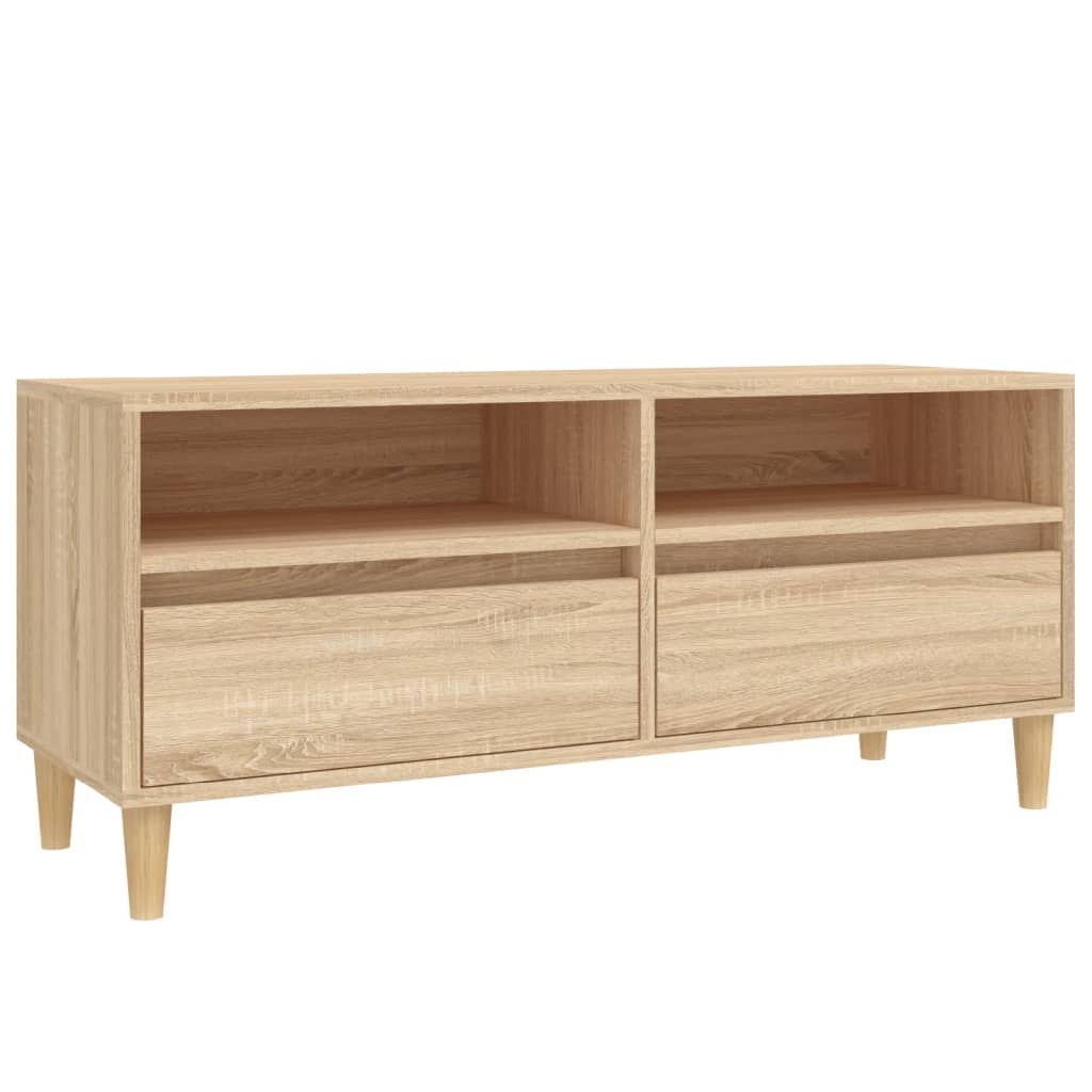 Szafka pod TV, dąb sonoma, 100x34,5x44,5 cm Lumarko!