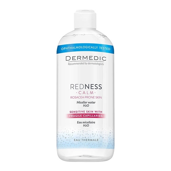 Dermedic Redness płyn micelarny H2O 500ml + Dermedic Hydrain 3 płyn micelarny H2O 100ml GRATIS
