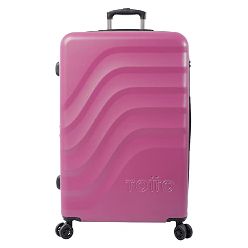 TOTTO - Walizka na wózki Grande Bazy+ w kolorze ciemnoróżowym: idealny towarzysz na długie podróże, Różowy, Trolley cabina, BAZY + to odnowiona i ulepszona wersja klasycznego Bazy