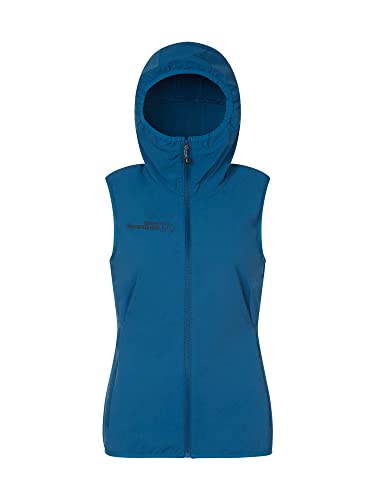 Rock Experience REWV00701 SOLSTICE 2.0 HOODIE SOFTSHELL Damska kamizelka sportowa MOROCCAN BLUE XS