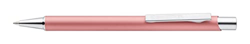Staedtler Długopis kulkowy, elegancki, metalowy trzpień, trwały, wymienny wkład M, odporny na dokumenty, kolor niebieski, 10 długopisów w kolorze różowym w kartonowym etui, 421 45-20