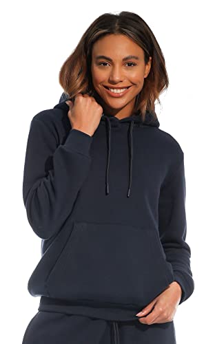 Light & Shade Damska LSLSWT005 Damska bluza z kapturem Soft Touch Loungewear Bluza z kapturem Odzież domowa Bluza z kapturem Top Granatowy, M