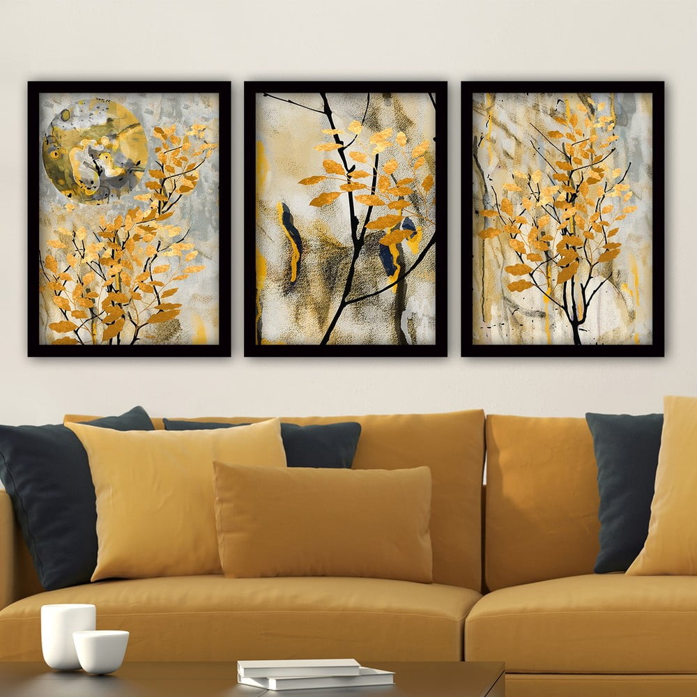 Zestaw 3 plakatów w ramie 35x45 cm – Wallity