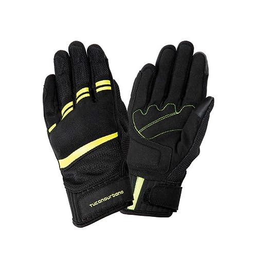 Tucano Urbano RĘKAWICE LADY PENS Czarny–Żółty Fluo S