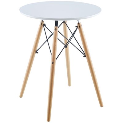 Saska Garden Stół okrągły Matera biały 60x60cm Saska Garden 1028514