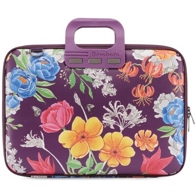 Torba na laptopa BOMBATA Peonia 15-16 cali Śliwkowy