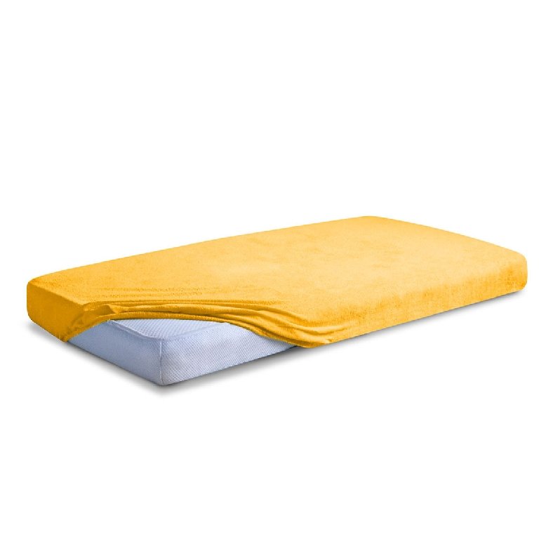 Matex Prześcieradło Frotte Premium z gumką bursztynowe 180x200 mx-180-pft-05
