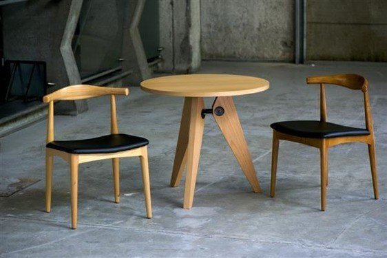 D2.Design Codo Krzesło inspirowane Elbow Chair 52x55 cm jasnobrązowe 14544