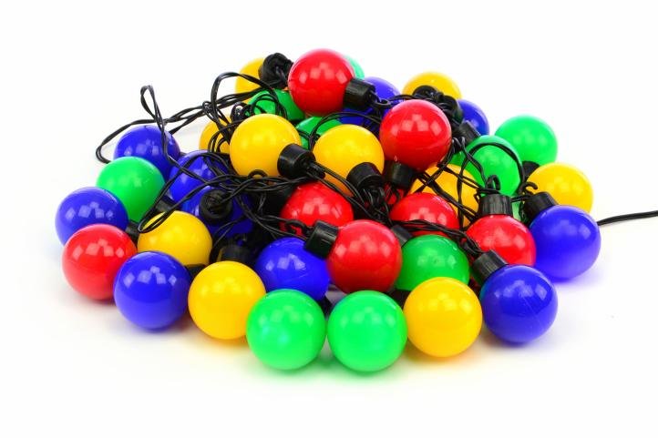 Garthen Oświetlenie - łańcuch party 40 LED kolorowe