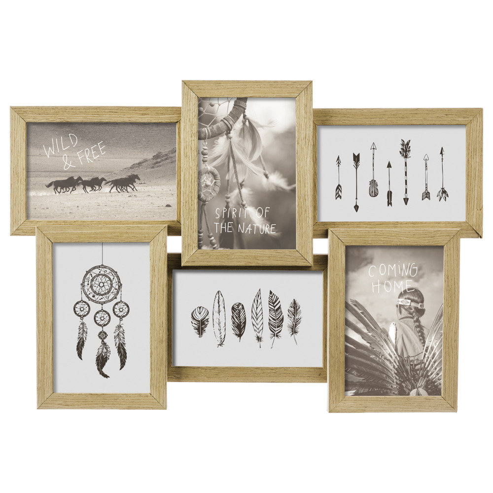 Atmosphera Créateur dintérieur Ramka kilka zdjęć z drewna ramka fotografie ramki zdjęcia ścianę oprawki zdjęcia multirama ramki drewniane B01MTAE8QY