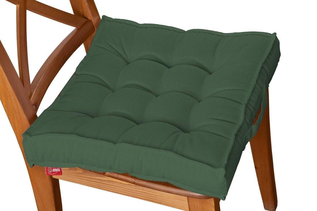 Dekoria Siedzisko Kuba na krzesło Forest Green zielony) 40 × 40 × 6 cm Cotton Panama 210-702-06