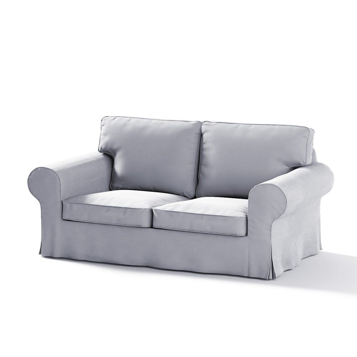 Dekoria Pokrowiec na sofę Ektorp 2-osobową nierozkładaną srebrzysty szary 173 x 83 x 73 cm Velvet 611-704-24