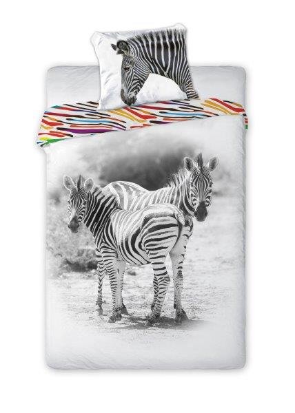 Zebra Pościel Młodzież 140X200 Bawełna Szybko !