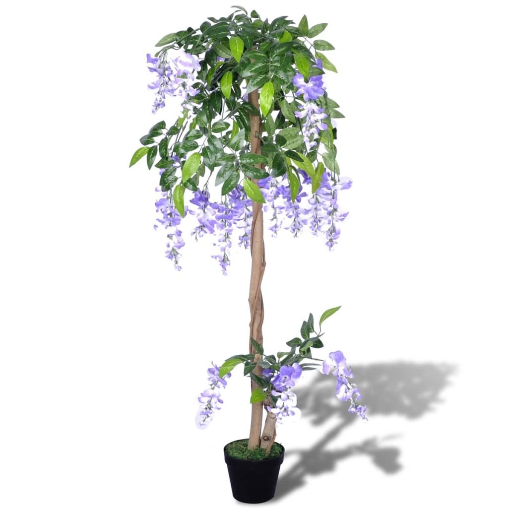 vidaXL vidaXL Sztuczna wisteria 120 cm z doniczką