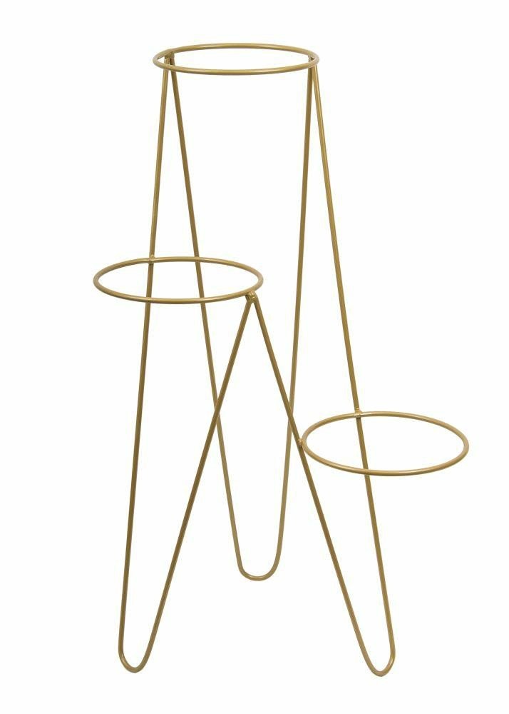 Nowoczesny potrójny kwietnik 95cm złoty 10-1550-złoty