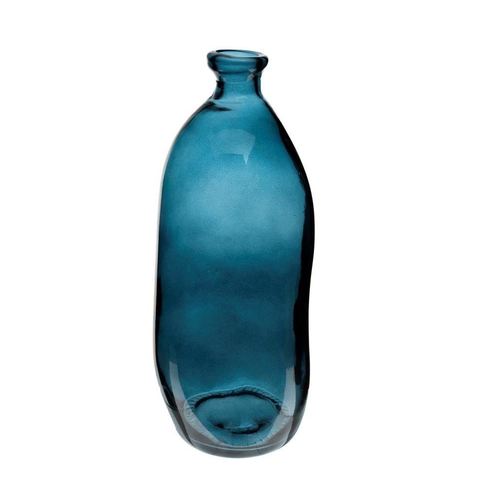 Atmosphera Wazon szklany z recyklingu 51 cm turkusowy B07K1C467Q