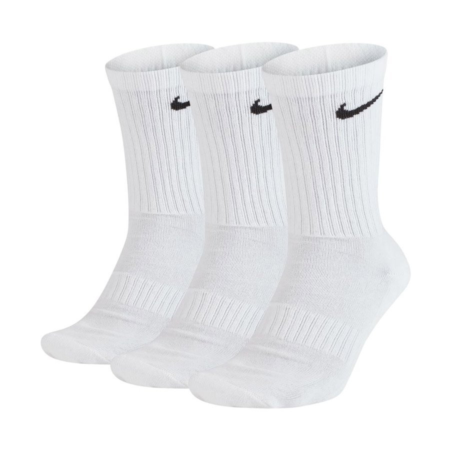 Nike, Skarpetki męskie, Everyday Cushion Crew SX7664 100, biały, rozmiar 42/46