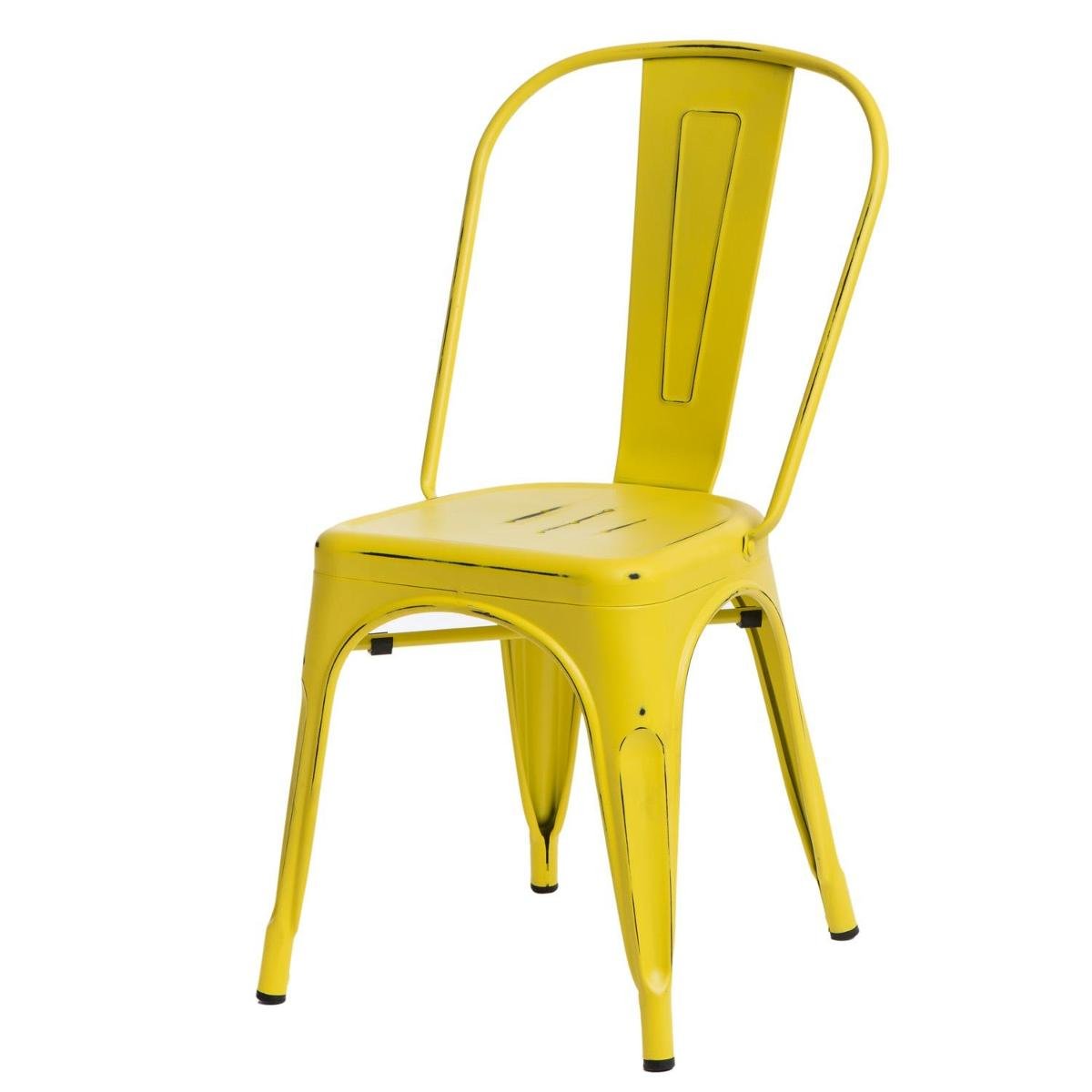 D2.Design Krzesło Paris Antique żółte 150196