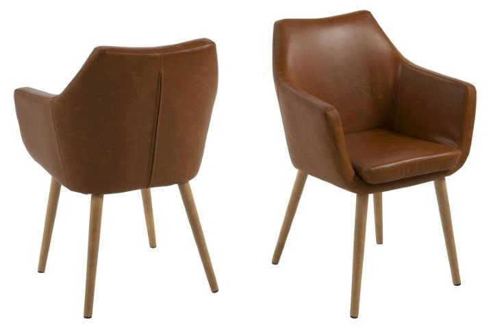 Actona Krzesło Nora Brandy PU 114334