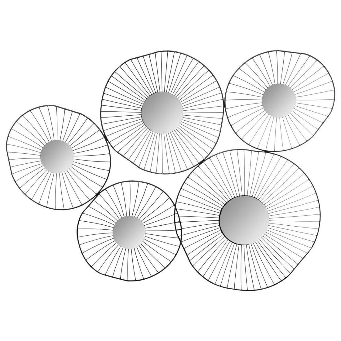 Atmosphera Lustro dekoracyjne WIRED 78 x 58 cm kolor czarny
