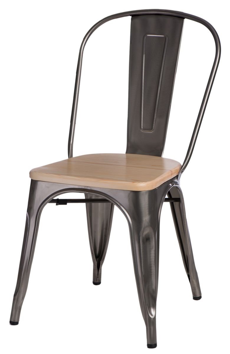 D2.Design design Krzesło Paris Wood metali. sosna natural 72660