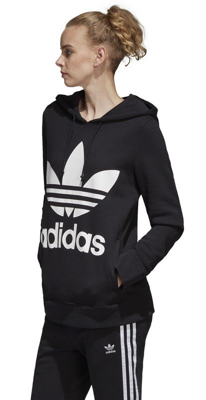 Adidas, Bluza damska, Trefoil CE2408, czarny, rozmiar 34
