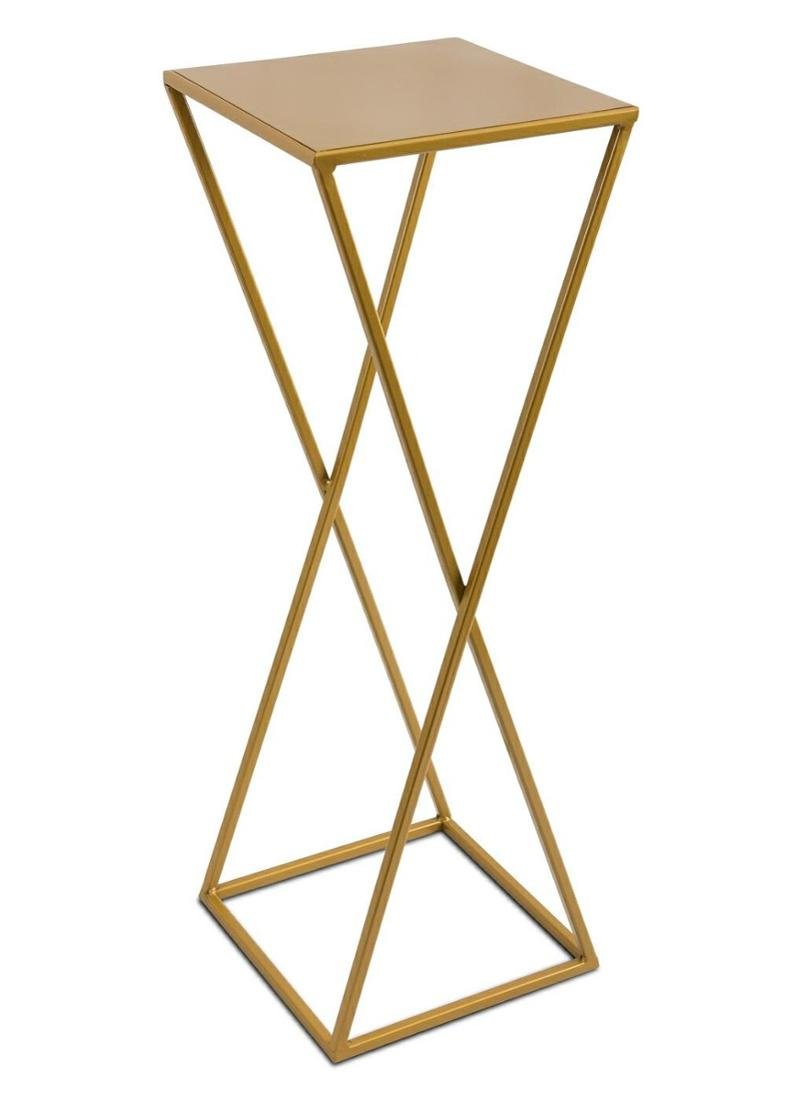 Nowoczesny kwietnik stojący 70 cm złotym 10-1365/70/zloty