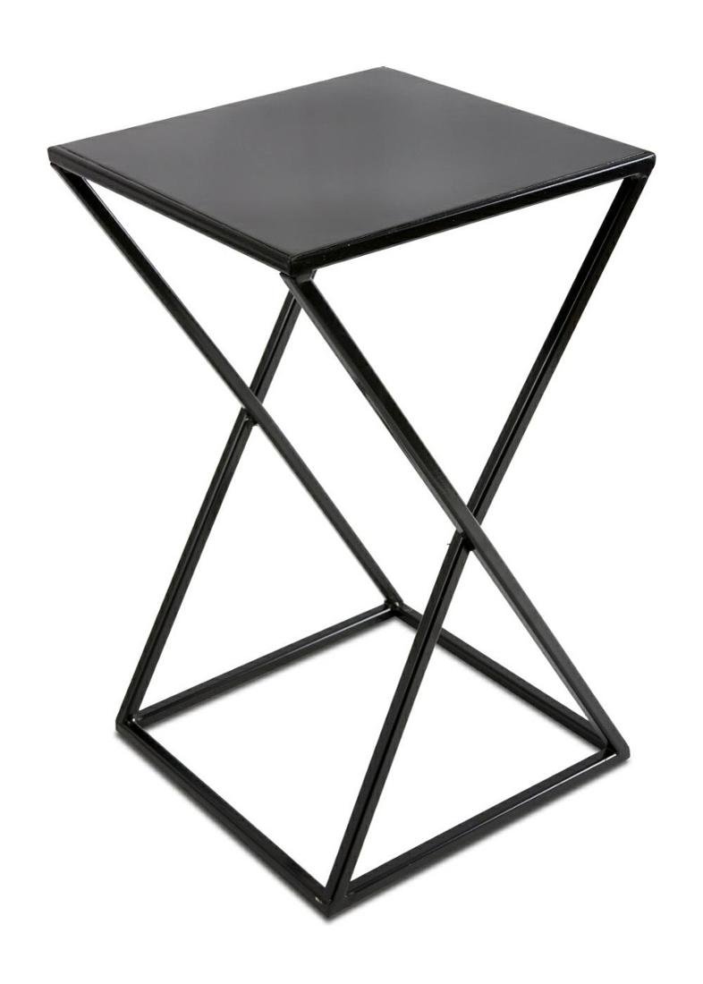 Nowoczesny kwietnik stojący 40 cm czarny