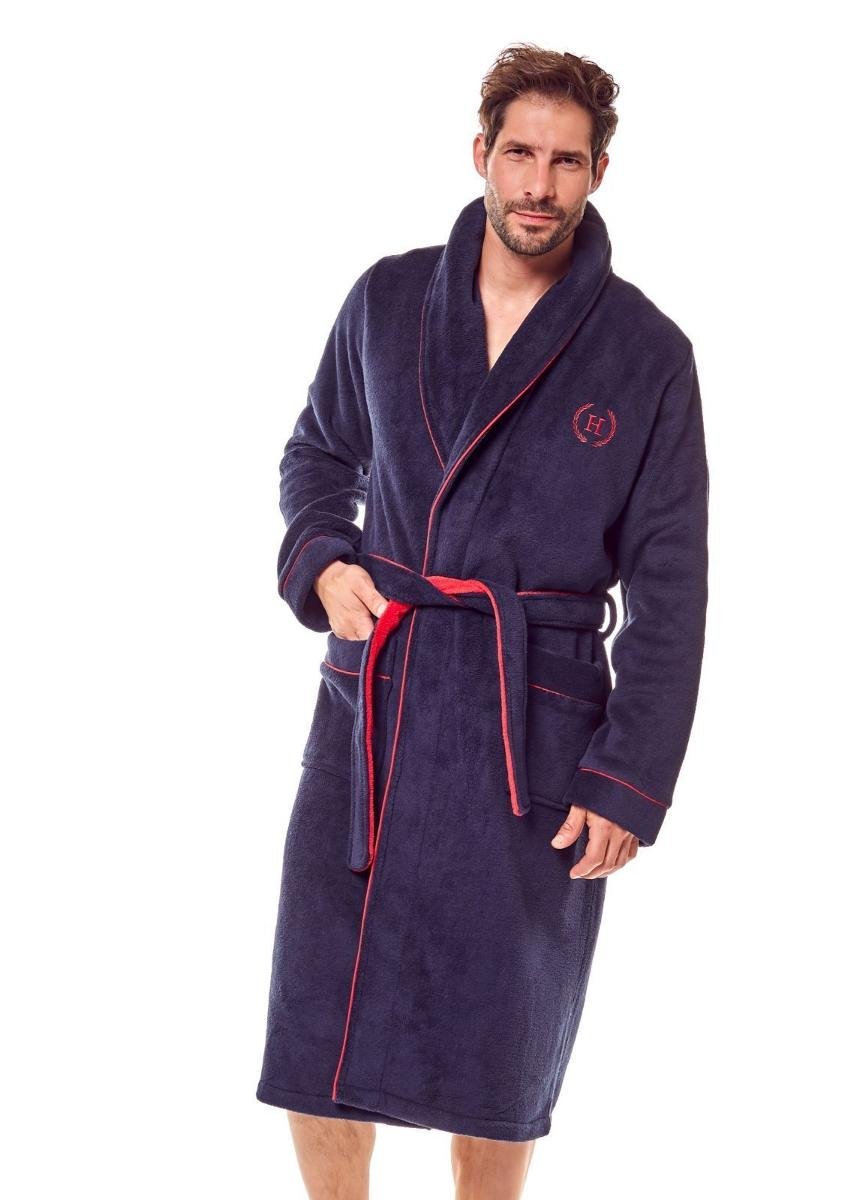 Szlafrok męski Henderson GOT granatowy - Got granatowy - XXL