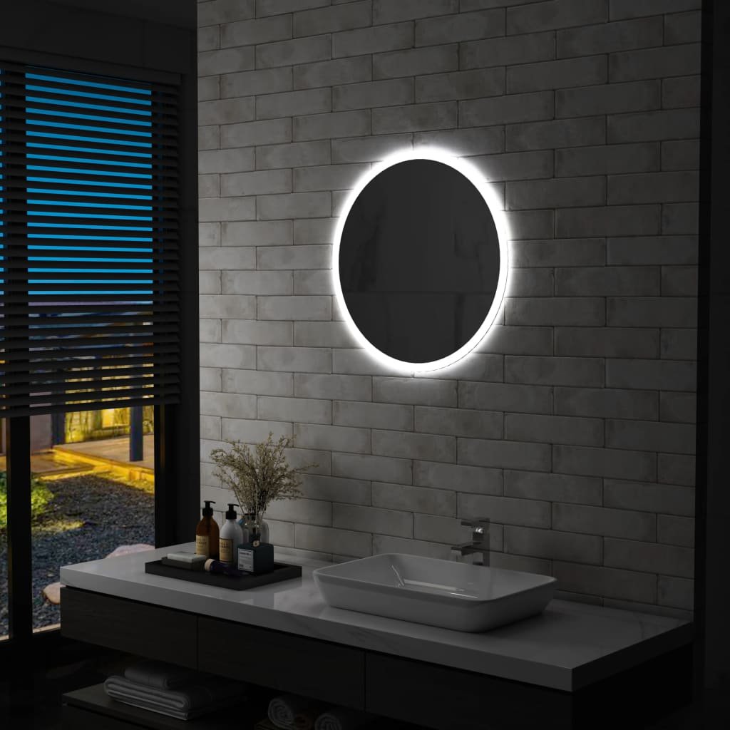 Lustro łazienkowe z LED VIDAXL, 60 cm