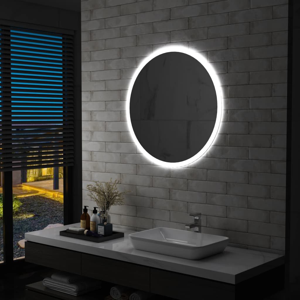 Lustro łazienkowe z LED VIDAXL, 80 cm