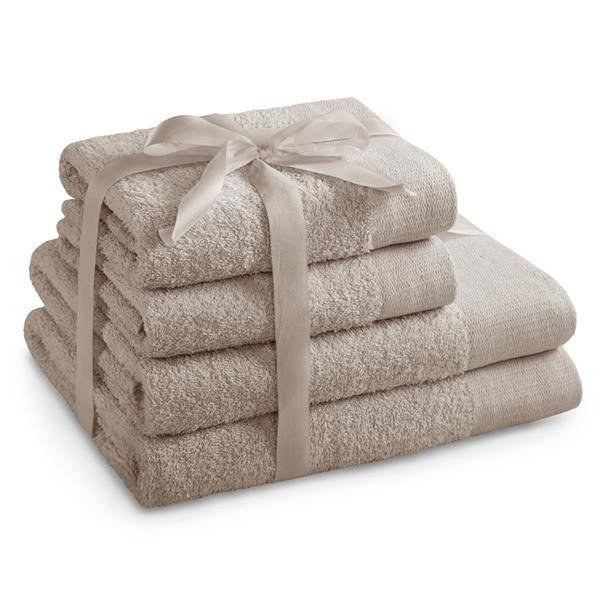 AmeliaHome komplet ręczników frotte 2szt. 70x140 +2szt. 50x100