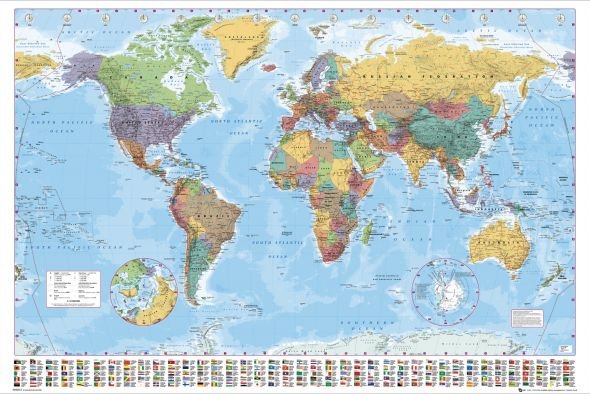 GBeye World Map - plakat FL0340