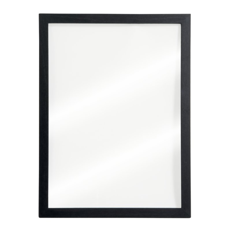 Szklana tablica kredowa w czarnej ramie 60x40x1cm
