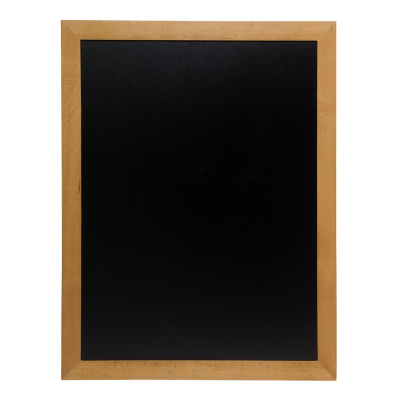 Uniwersalna tablica kredowa w jasnej, drewnianej, gładkiej ramie 87x67x2 cm