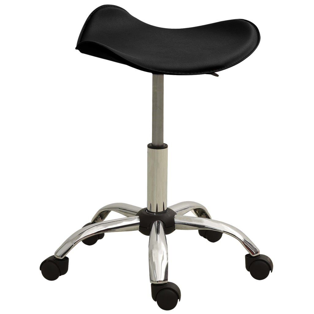 vidaXL Taboret kosmetyczny czarny sztuczna skóra 323684