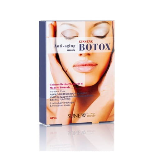 SUNEWmed+ SunewMed+ Maska przeciwzmarszczkowa Żeń-Szeń & BOTOX 6 sztuk x 31 ml DER-00495