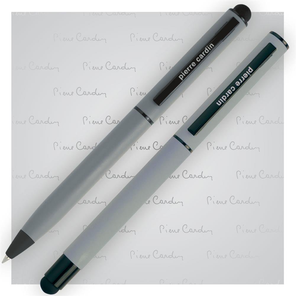 Zestaw piĹ›mienny touch pen, soft touch PIERRE CARDIN Celebration Szary - szary