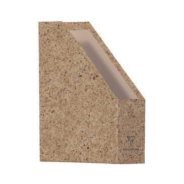 Clairefontaine Clairefontaine 83529C segregator stojący Jeans & Cocoa, 25 x 10 x 32,5 cm, DIN A4, praktyczny i wytrzymały, 1 sztuka, kakao 83529C