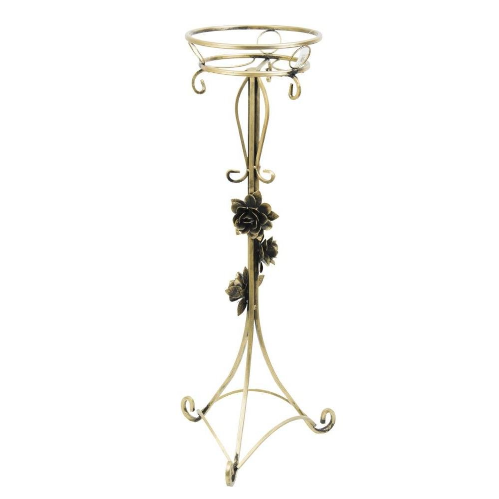 Kwietnik metalowy ozdobiony różami 100cm 10-0810-Róża-cz-z