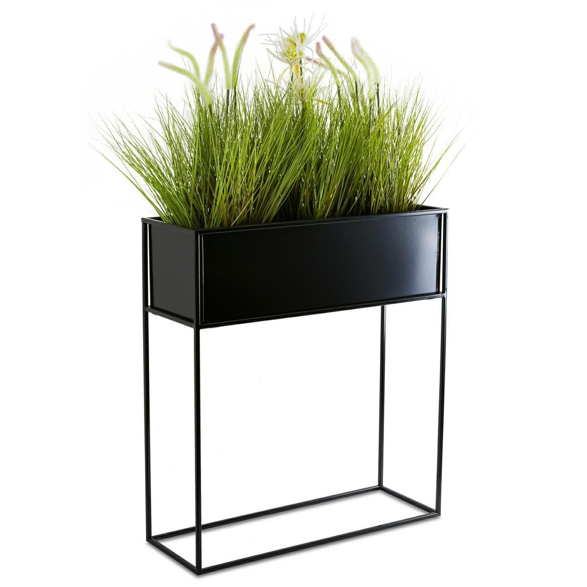 Kwietnik stojący skrzynia czarna 70 cm 10-1592/70/