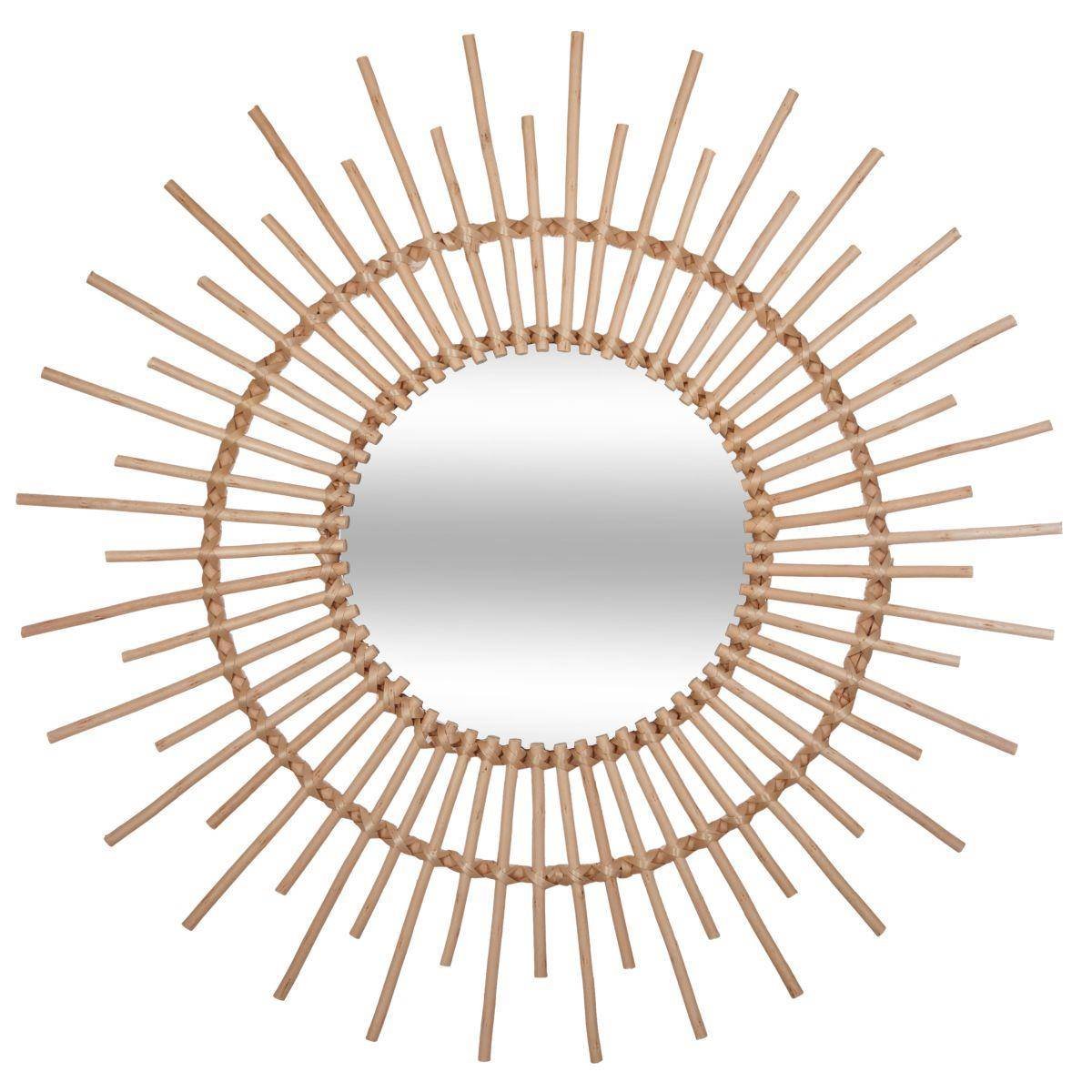 Atmosphera Créateur d'intérieur Atmosphera Créateur dintérieur Lustro na ścianę w plecionej ramie lustro ozdobne lustro okrągłe lustro do przedpokoju lustro łazienkowe lustra dekoracyjne B07FQNCZKV