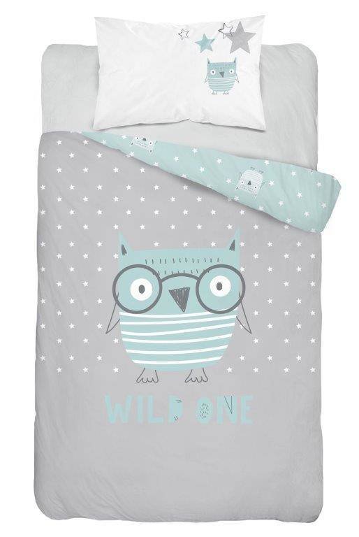 DL Pościel Dziecięca 100x135+40x60 Sowa 3151B 3151B